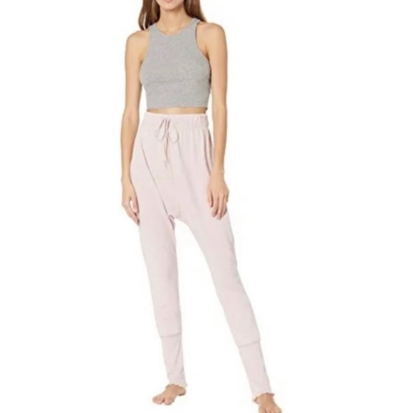 Free People Cozy All Day Drawstring Harem Jogger Leggings Daytime Fireworks - Picture 12 of 15